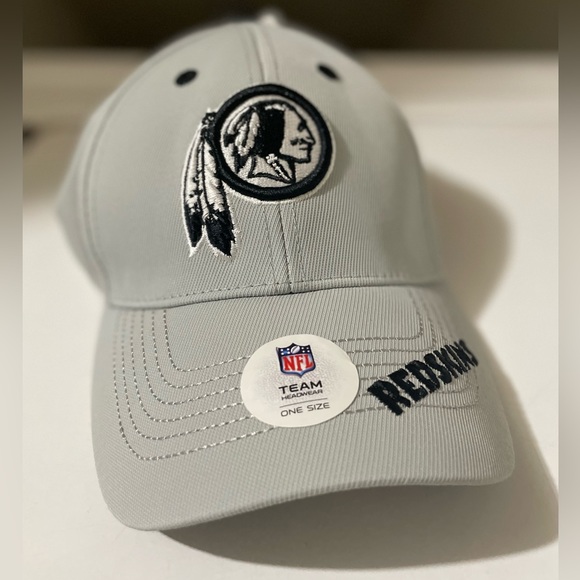🎉HP🎉 NWT Washington Redskins Commanders NFL Team Apparel Gray Cap Adjustable - Picture 4 of 6
